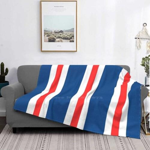 Stripes Super Warm Soft Blankets Throw On Sofa/Bed/Travel We Are The People Rangers Rangers Glasgow Rangers Glasgow Ranges