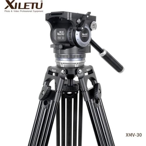 XILETU XMV-30 Professional Multi-function Cinecamera Tripod For Sachtler Video Recorder Movie and TV play Film and Television
