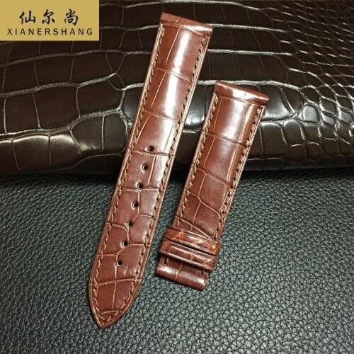 New Soft Crocodile Skin Watchbands Genuine Leather Belt Custom Universal Strap 20MM 22MM 24MM Top Handmade Alligator Watch Band