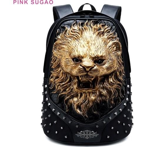Pink Sugao backpacks men travel backpack fashion bookbag outdoor backpack weekend bag sports women backpacks laptop backpack
