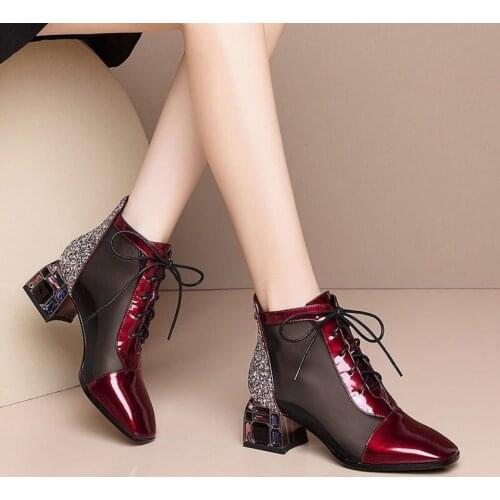 Martin boots female British wind 2020 autumn new candy color fashion front zipper round buckle flat womens boots single boots