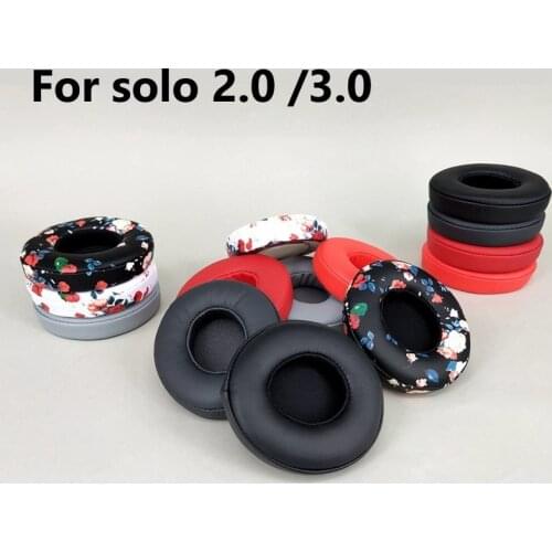 Replaceable ear cushion cover for Beats Solo 2 3 headphones, 3.0/ 2.0 high quality soft foam sponge ear cushion