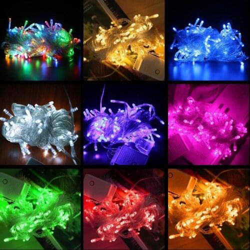 Lowest price10M LED Christmas Garland Wire LED String Lamp Fairy lights For Indoor New Year Xmas Wedd AC 220V/110V Outdoor Light
