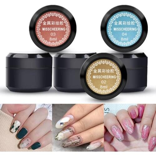 LED UV Soak Off Metal Painting Drawing Gel Long Lasting Varnish Primer Lacquer