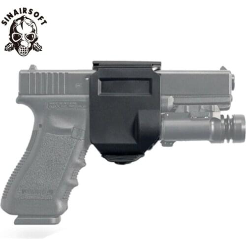 Tactical CP Style Gun Clip Pistol Holster For GLOCK 17 19 22 23 Airsoft Hunting Shooting Right-Handed 360° Rotation Gun Holster