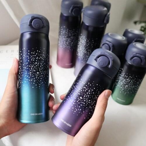 350/500ml Double Wall Stainless Steel Vacuum Flasks Thermos Cup Coffee Tea Milk Travel Mug Thermo Bottle Gifts Thermocup