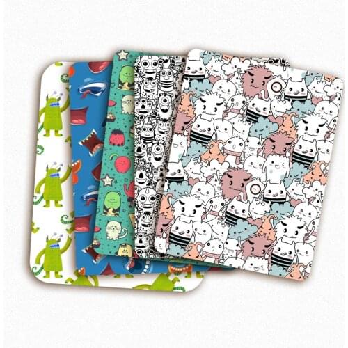 Polyester Cotton Print Fabric Print PatchworkTissue Sewing Quilting Fabrics Needlework Material DIY Handmade 45*145cm