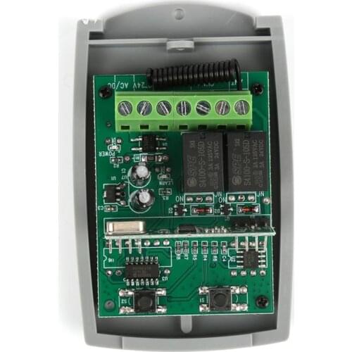 433mhz Universal Wireless Remote Control Garage Door Control Receiver 2 Channel Fixed Code Rolling Code Receiver Remote Control