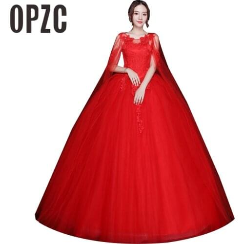 Red Hot Sale Free Shipping Elegant Beautiful Illusion Ball Gown Wedding Dresses vestidos de noiva robe de mariage bridal dress