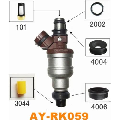 16sets Fuel injector repair kit for Mitsubishi Galant 4g63 repair parts (AY-RK059)