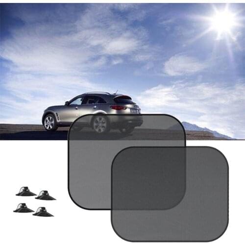 2PCS Mesh Car Side Window Shade Cling Sunshades Sun Shade UV Cover Visor Shield Car Styling For All Cars