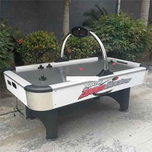 7 Feet Air Hockey Table Strong Frame and Leg Indoor Sport Game Play Equipment With 4 Pucks 4 Pusher Mallet Grip WH7009/WH7008