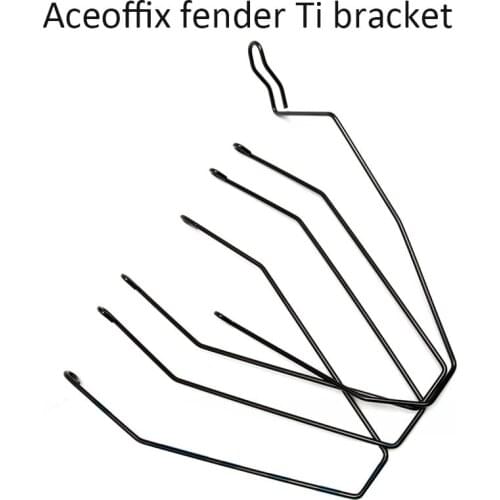 Aceoffix for brompton folding bike fender Ti bracket ultralight 60g black color mud guard bracket rear front mudguard