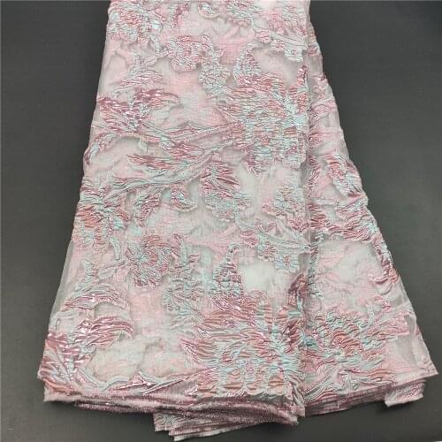 African Lace Fabric beads Embroidered sequins Laces Fabric Bridal High Quality French Tulle Lace Fabric For Women Dress ogs0013