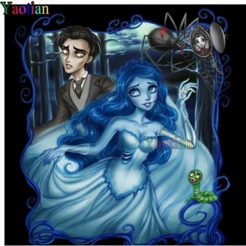 Cartoon prince and princess diy Diamond Painting Mosaic 5D Full Square Round DIY diamond Embroidery hobbiea crafts home decor