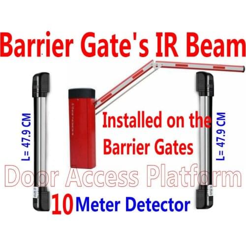 Car Barrier Parking Gates Infrared Sensor 2 Light Beam Fence Detector Alarm 2 IR Beams Barrier Gates Alarm Detector 10 Meters