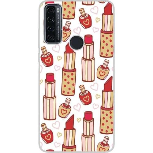 Compatible with TCL-20-SE-4G silicone gel tpu case cover case custom drawing design anti-shock girls 006 case