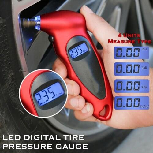 Car LCD Tire Tyre Digital Air Pressure Gauge Tester Meter Tool for Auto M8617