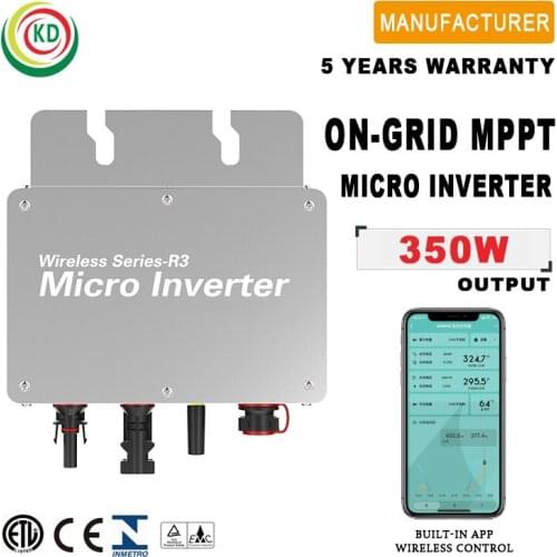 350W on grid solar inverter, pure sine wave inverter, DC to AC converter with intelligent IoT monitoring system