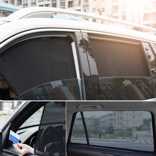 For Land Rover Discovery 3 Sunshade Car Magnetic Uv Shield Front Black Folding Window Mesh Auto Door Frame Interior Curtains