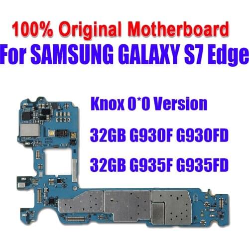 EU For Samsung Galaxy S7 Edge G935F G935FD G930F G930FD Motherboard , Single Dual Sim Card board, Unlocked Original Logic chips