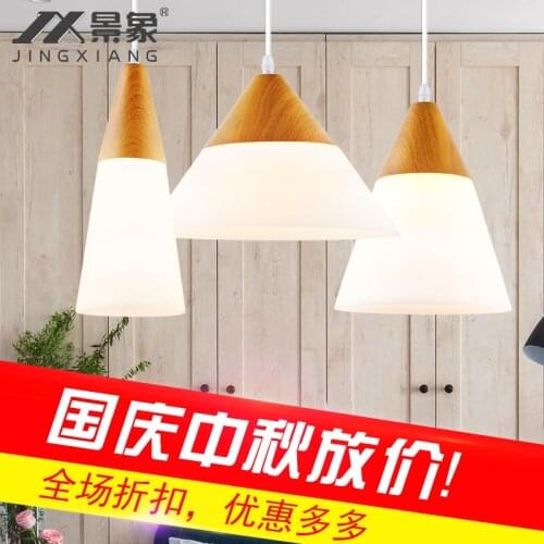 Nordic minimalist modern restaurant, lamps and lanterns, small chandeliers, bedroom, romantic cafe, bar, three single head creat