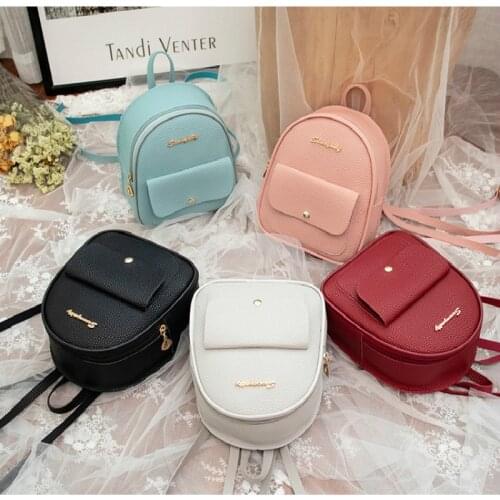 Mini Womens Backpack PU Leather Womens Bags Girls Childrens Multifunctional Small Backpack Womens School Backpacks