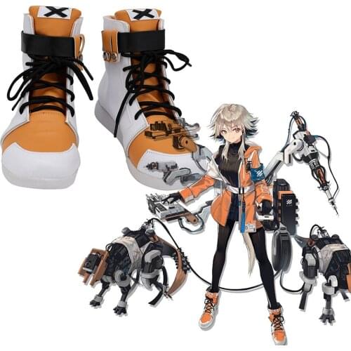 Arknights Mayer Cosplay Boots Leather Shoes Custom Made Any Size