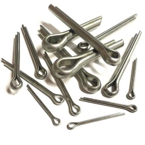 Cotter Pin Galvanized Zinc Alloy Split Cotter Pins Fixing Set Assortment Kits Tool Plated Carbon Steel Hairpin Fasteners Pins