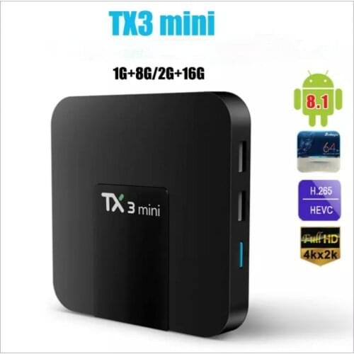 TX3 Mini Smart Tv Box Android 8.1 Amlogic S905W 1G 8G 2G 16G 4K H.265 2.4G 5G Dual Wifi Set Top Box Media Player Pk H95 T95