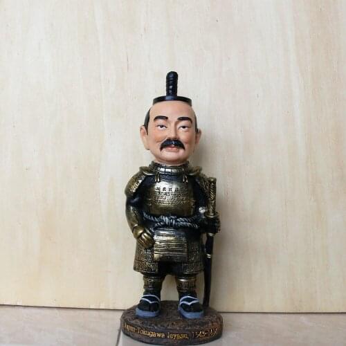 Vogue World Famous Person Statue Japan Military Strategist Politician Tokugawa Ieyasu Figure Model Toys Gift Collect