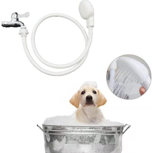 Pet Dog Cat Shower Head Multi-Functional Tap Faucet Spray Drains Strainer Hose Sink Washing Hair Pets Lave Water Bath Heads