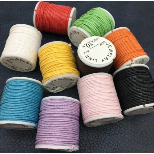 10pcs/package DIY 1.0mm Cords Korean Jewelry Wax Rope Braided Wire Bracelet Necklace Rope Jewelry Findings & Components