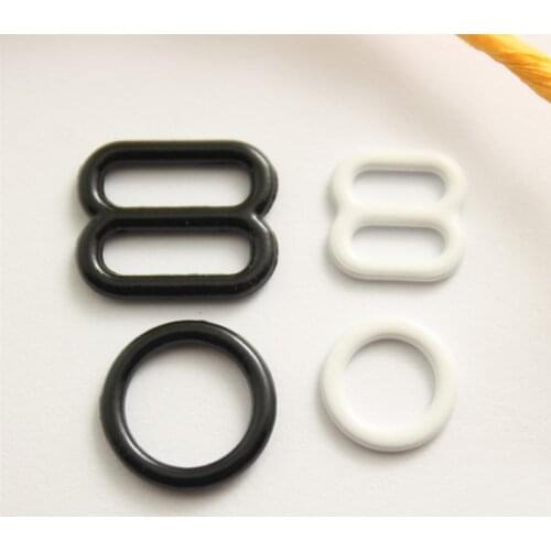 1000 PCS 6-15MM Metal Encapsulation Adjustment Underwear Dress Buttons Japanese Word Black And White Metal Buttons