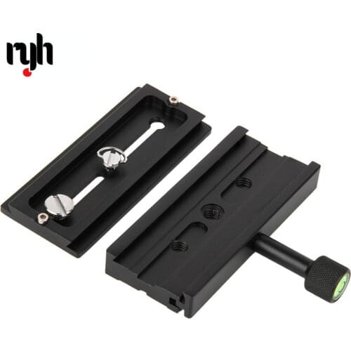 120*50mm Clamp Adapter for DSLR Camera Stand Tripod Quick Release Plate Mount Screw Adapter with bubble level K120