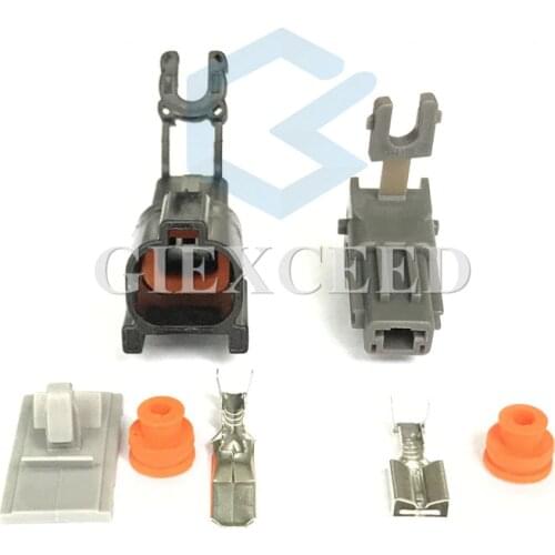 2 Sets 1 Pin 7222-6214-40 7123-6214-40 Automotive Headlight Connector Female Male Socket For Mitshubishi Canter Light Truck
