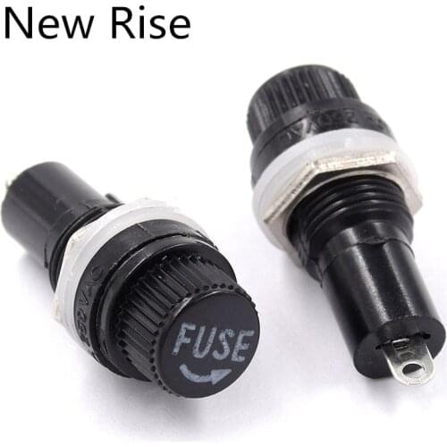 5Pcs Knob Type Fuse Holders 5X20mm Tube Socket For 5*20 Insurance Panel Mount Fuse Holder