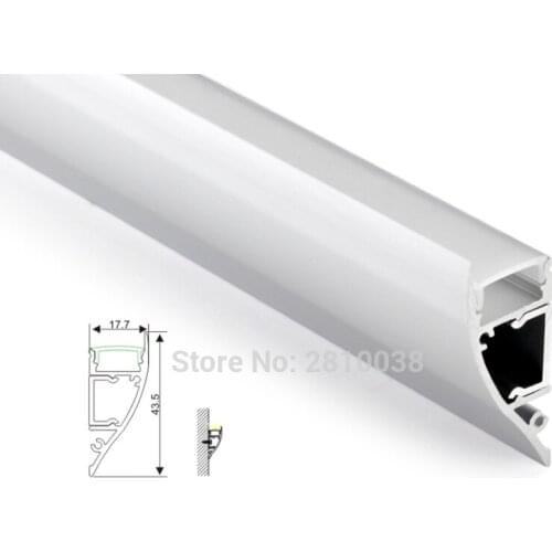 10 X1 M Sets/Lot Wall washer aluminium led profile and Crescentic led channel extrusion for wall decoration lights