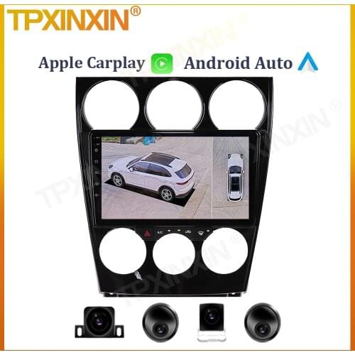 6+128G For Mazda 6 2004 - 2014 Android Car Radio Multimedia Viedo Bluetooth Player GPS Natigation Carplay System 2.5D IPS Screen