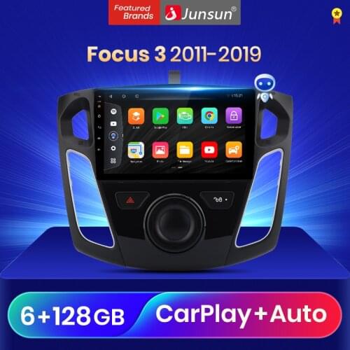 Junsun V3Pro Qualcomm Voice Control Android 10 Car Radio Multimedia Player For Ford Focus 3 Mk 3 2011-2019 CarPlay Auto 2Din