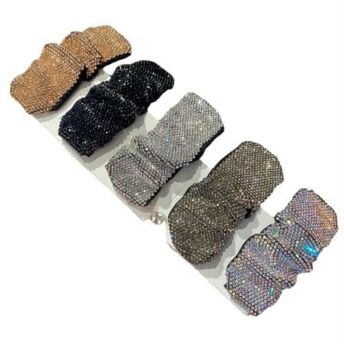 Buling summer full diamond rhinestone super flash hairpin headband fold hairpin hair accessories female side clip