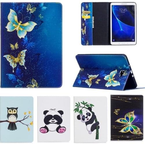 Case For fundas Samsung Galaxy Tab A 10.1 2016 T580 T585 Leather Cover for Samsung Galaxy Tab A SM-T580 Tablet Case flip Stand
