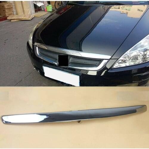 For Honda Accord 2.4L 2003-2007 ABS Chrome Front Bonnet Grille Molding Trim 1pcs Auto parts Car modification