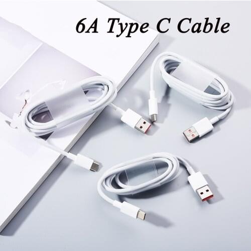 Original Xiaomi 6A Type C Cable 1m/1.5m/2m Turbo Fast Charging Cord For MI 11 10 9 9T CC9 Pro Note 10 Lite POCO X3 NFC X2 M2 M3