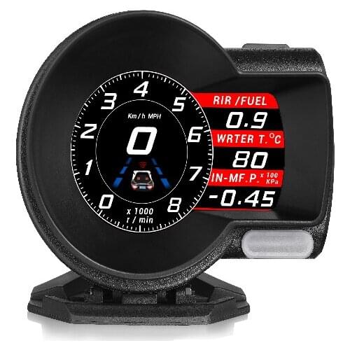 Hot selling F8 hud Head Up Display LCD instrument display meter Car OBD2 Smart Gauge auto diagnostic tool electronics