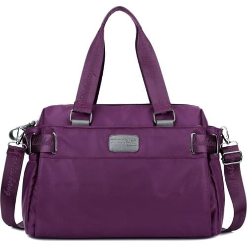 Fashion ladies portable large capacity winter fashion day Korean unisex shoulder bag nylon travel bag