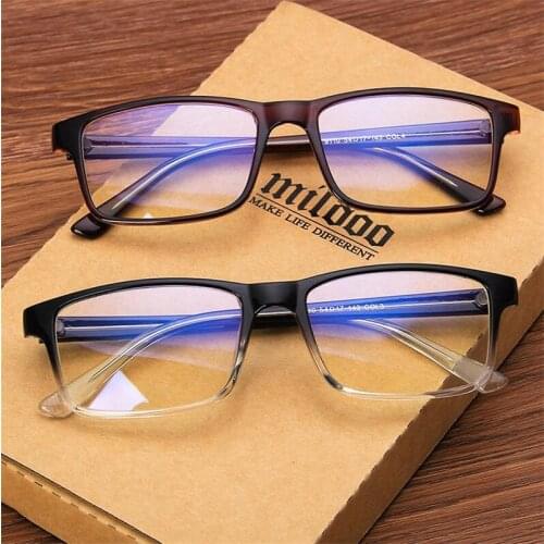 Fashion Glasses Women & Men Optical Eyewear Rectangular Spectacles Super Light Eyeglasses Can Match Myopia
