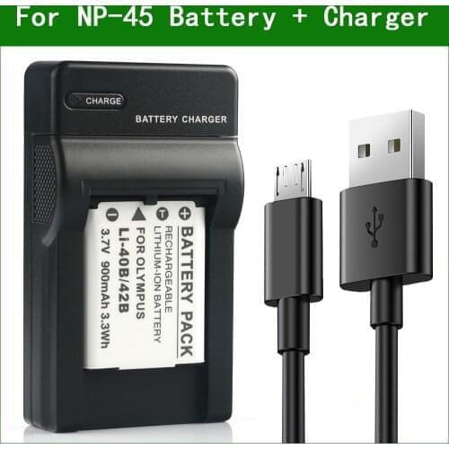 NP-45 BP-DC17 BC-DC17 Digital Camera Battery + Charger for Intova SP-8 SP8 IC14 IC16 for Leica SOFORT（Type No.2754）LimoLand