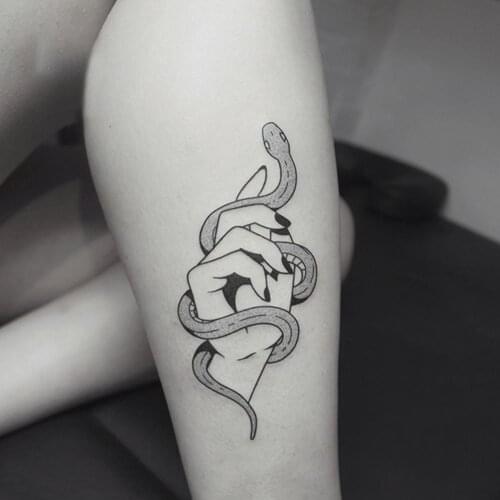 Wholesale Fahsion Tattoo Sticker Black White Temporary Beautiful Pattern Body Art Fake Decal Tattoos Stickers