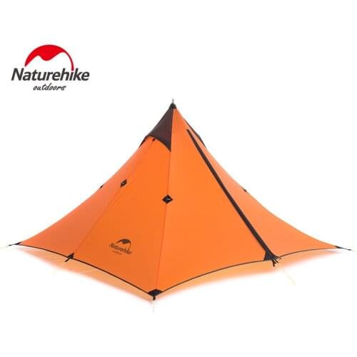 Naturehike 1 Man Tarp Tent Single Person None Pole Ultralight Pyramid Outdoor Hiking Camping Tents Teepee 1.05kg